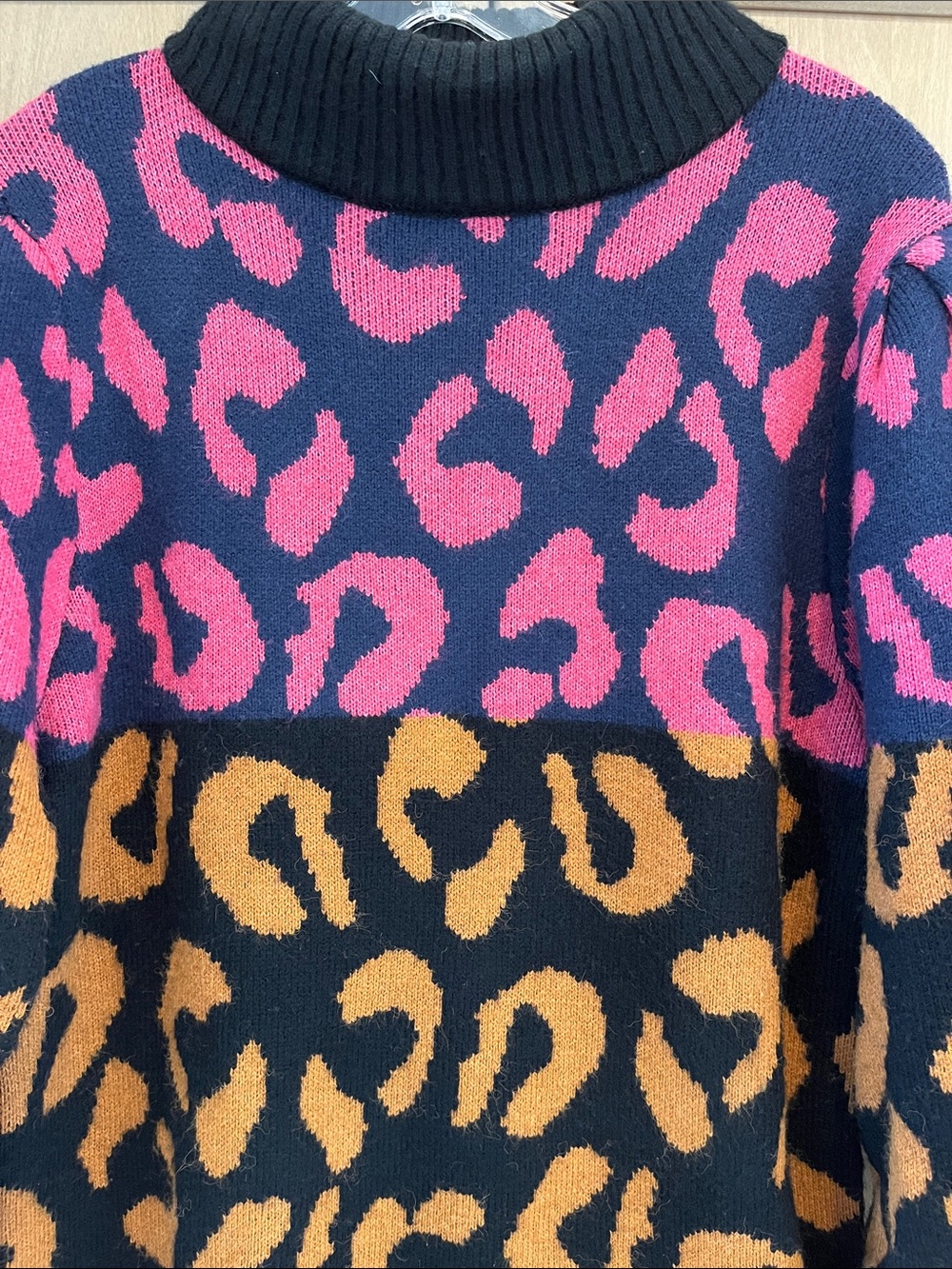 Farm Rio Leopard Sweater Dress - Picture 2 of 8